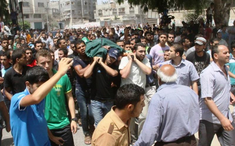 صور: تشييع ثلاثة شهداء بغزة