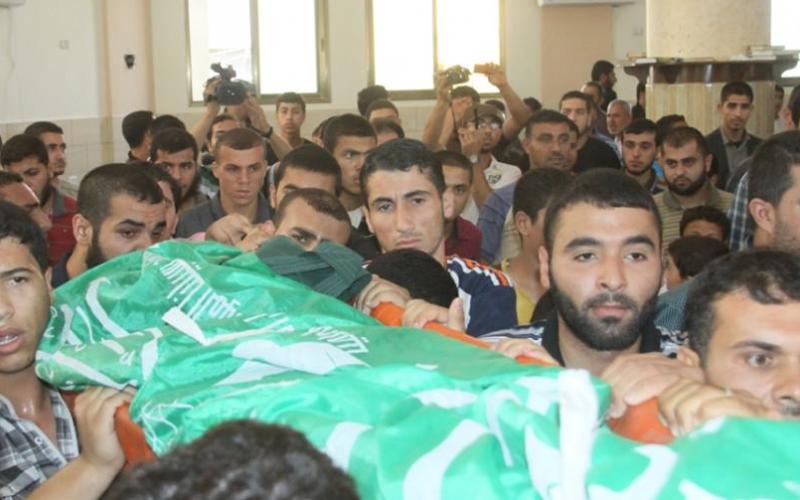 صور: تشييع ثلاثة شهداء بغزة