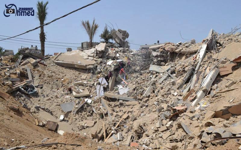 صور: منزل المستشار "الدعاليس" بعد تدميره
