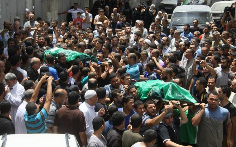 صور: تشييع جثامين مجزرة عائلة البطش بغزة