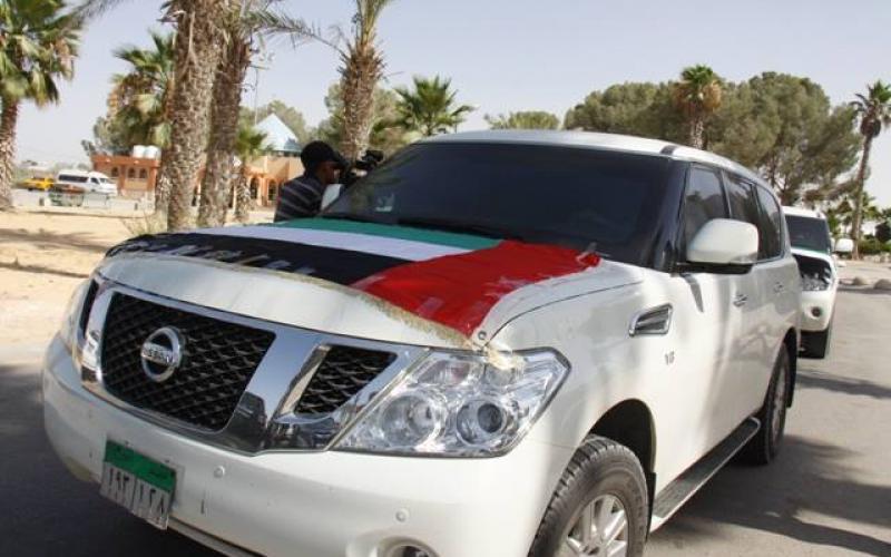 صور: وفد ومساعدات إماراتية تصل لقطاع غزة