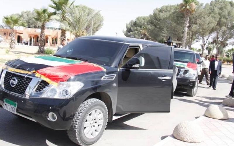 صور: وفد ومساعدات إماراتية تصل لقطاع غزة