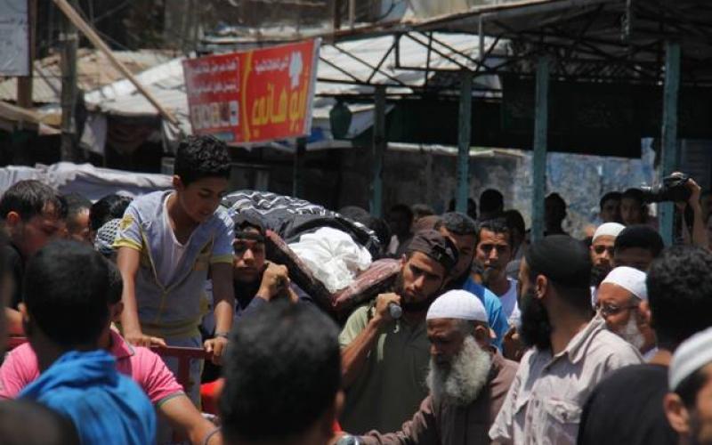 صور: تشييع الشهيد "أبو مر" برفح