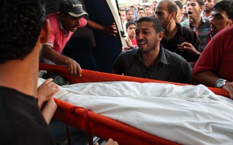 صور:تشييع جثمان الفتى زياد النجار بخانيونس