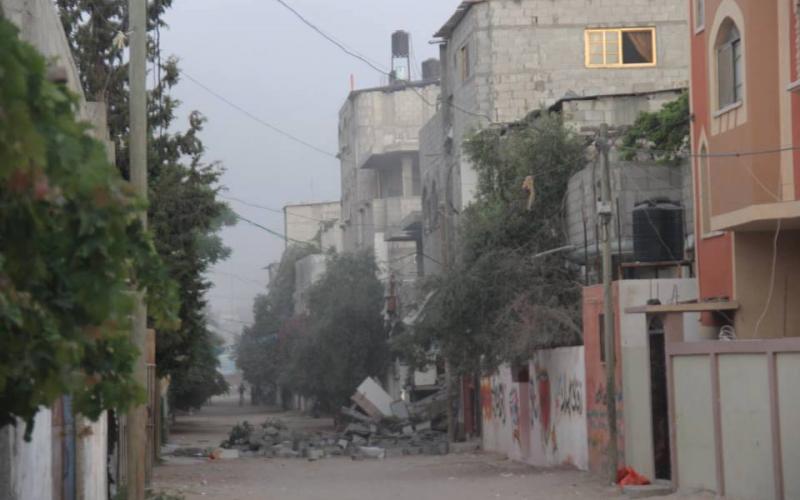 صور: بقايا منزل الشهيد "الجمل" بالوسطى