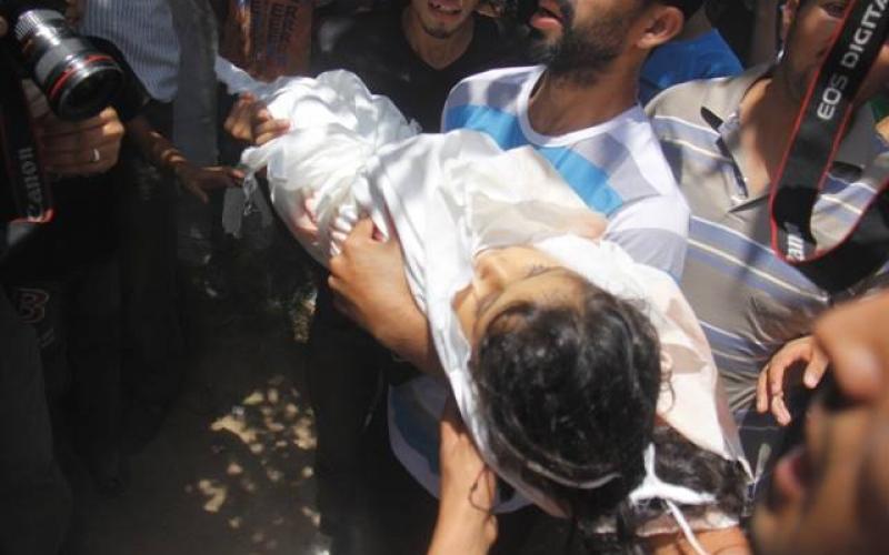 صور: جنازة عائلة "شيخ العيد" برفح