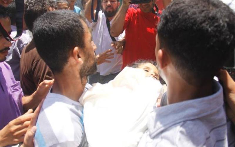 صور: جنازة عائلة "شيخ العيد" برفح