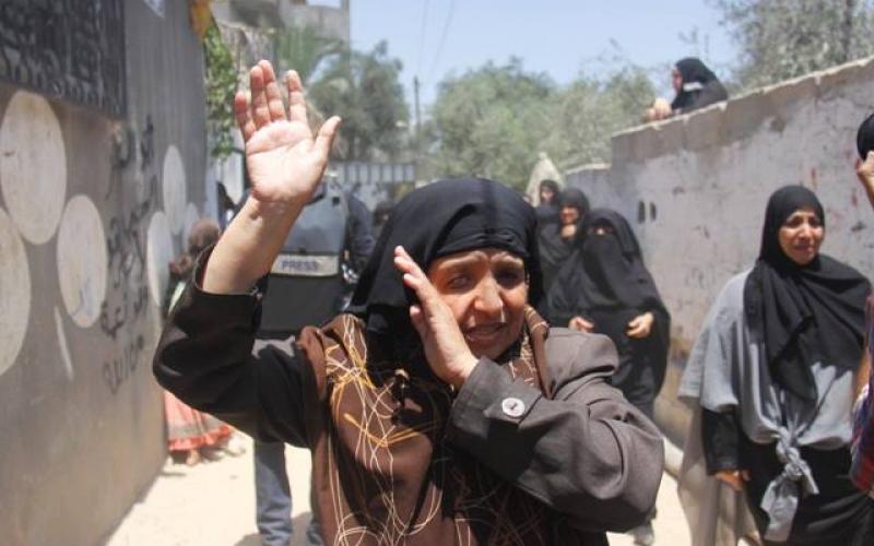 صور: جنازة عائلة "شيخ العيد" برفح