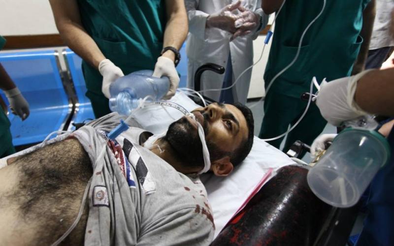 صور: تواصل وصول الجرحى لمستشفى الشفاء