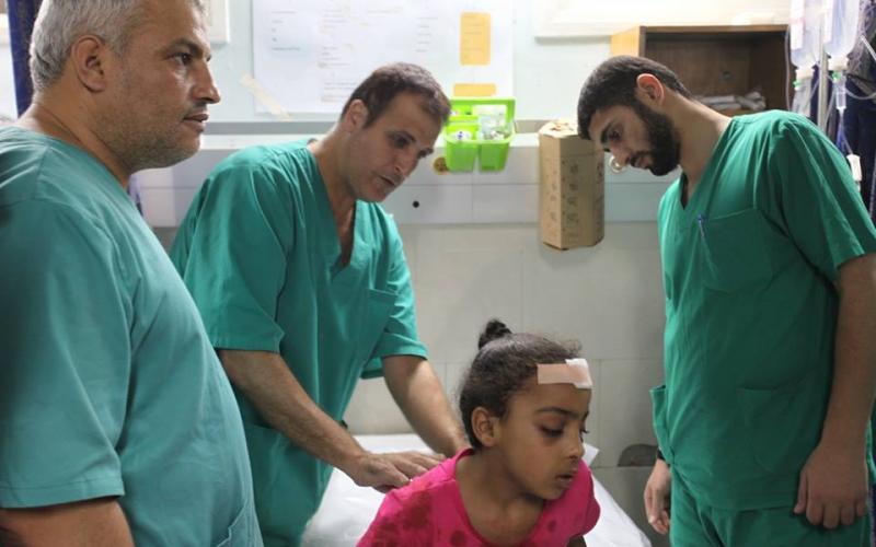 صور: تواصل وصول الجرحى لمستشفى الشفاء