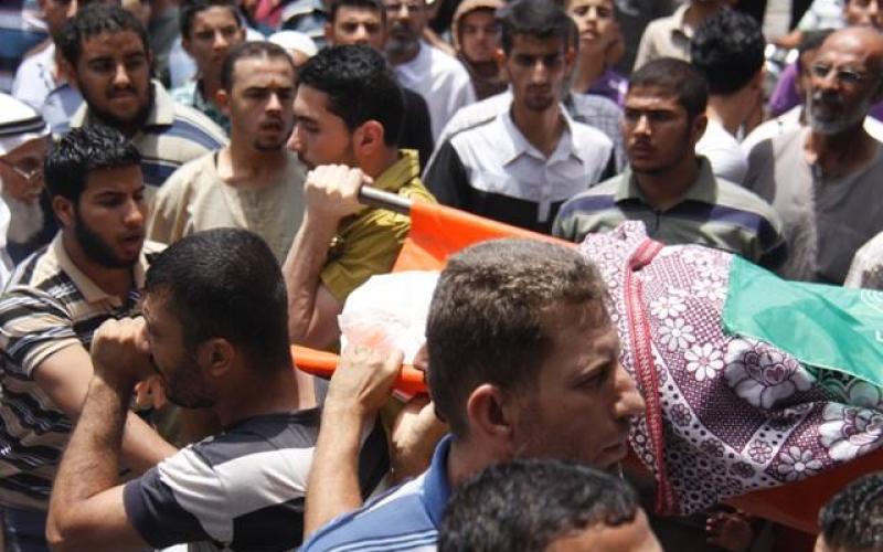 صور: رفح تودع خمسة من شهدائها