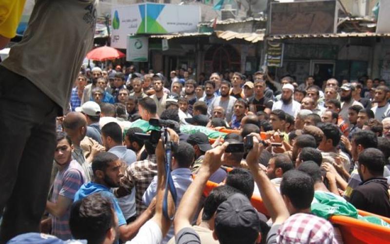 صور: رفح تودع خمسة من شهدائها