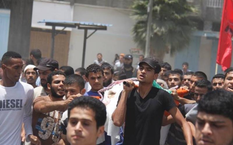 صور: رفح تودع خمسة من شهدائها