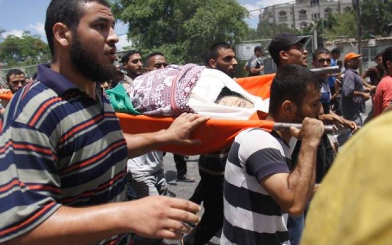 صور: رفح تودع خمسة من شهدائها