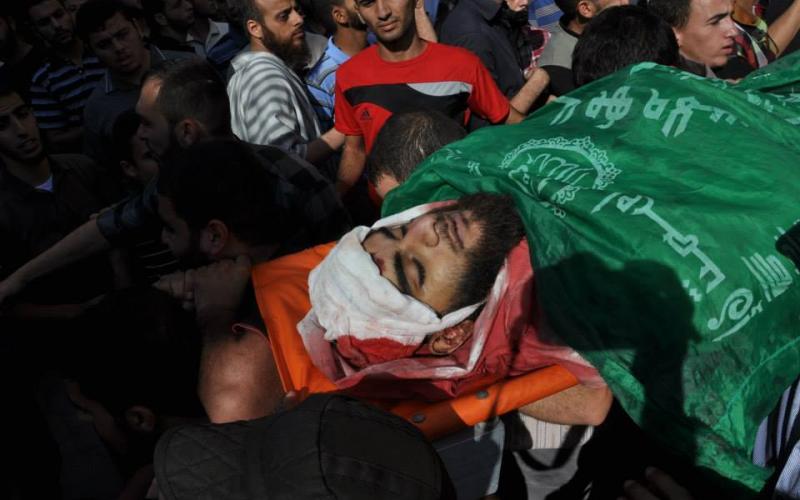 صور: تشييع جثامين 4 قساميين بدير البلح