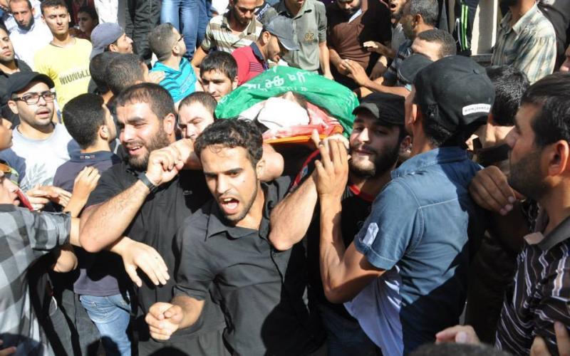 صور: تشييع جثامين 4 قساميين بدير البلح