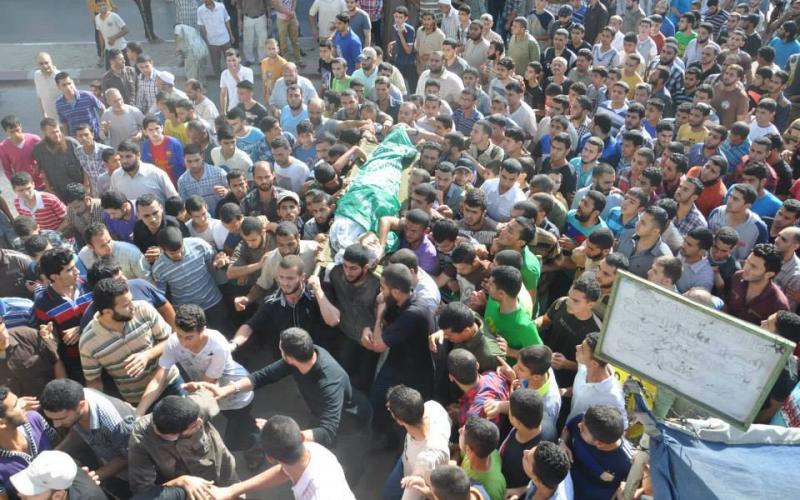 صور: تشييع جثامين 4 قساميين بدير البلح