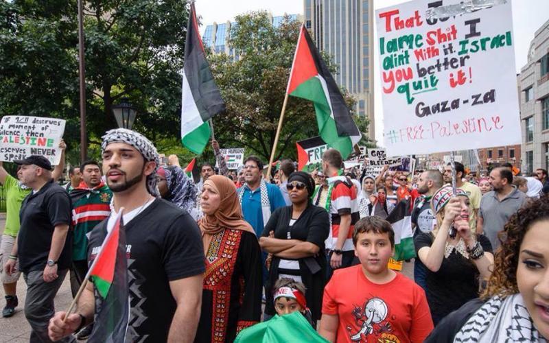 صور: مظاهرة بأوهايو الأمريكية نصرة لغزة