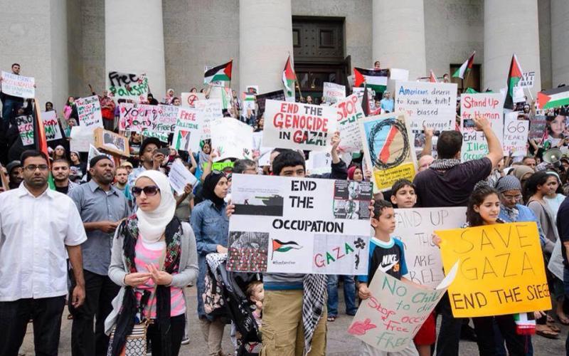 صور: مظاهرة بأوهايو الأمريكية نصرة لغزة