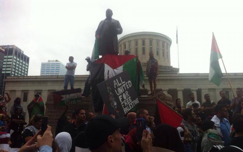 صور: مظاهرة بأوهايو الأمريكية نصرة لغزة