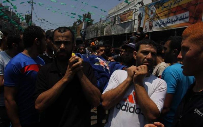 صور: تشييع جثامين 4 شهداء برفح