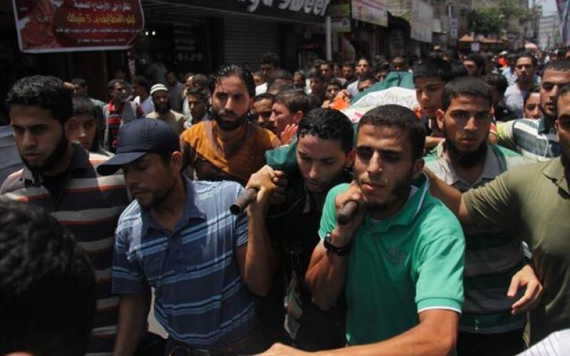 صور: تشييع جثامين 4 شهداء برفح