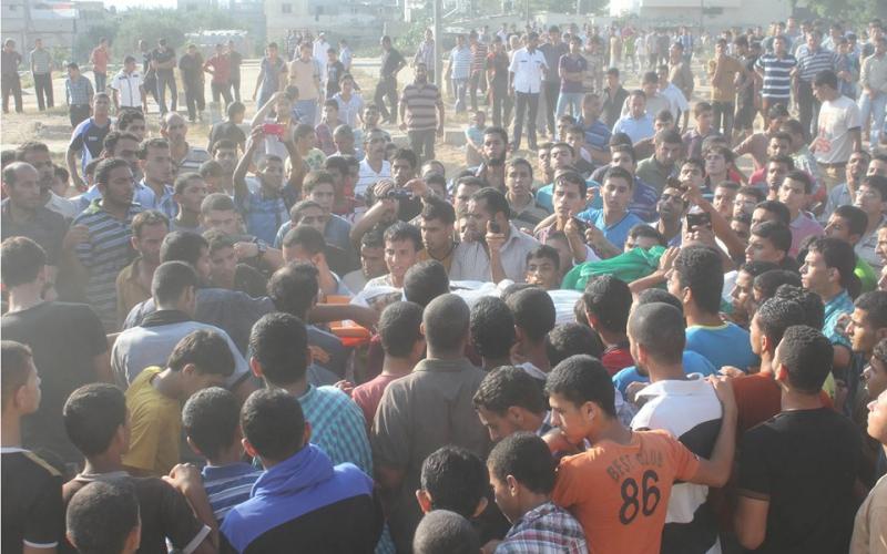 صور: تشييع جثمان الشهيد أحمد أبو صلاح