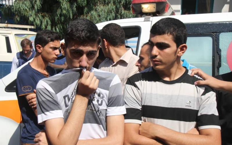 صور: وصول جثامين الشهداء لمجمع الشفاء