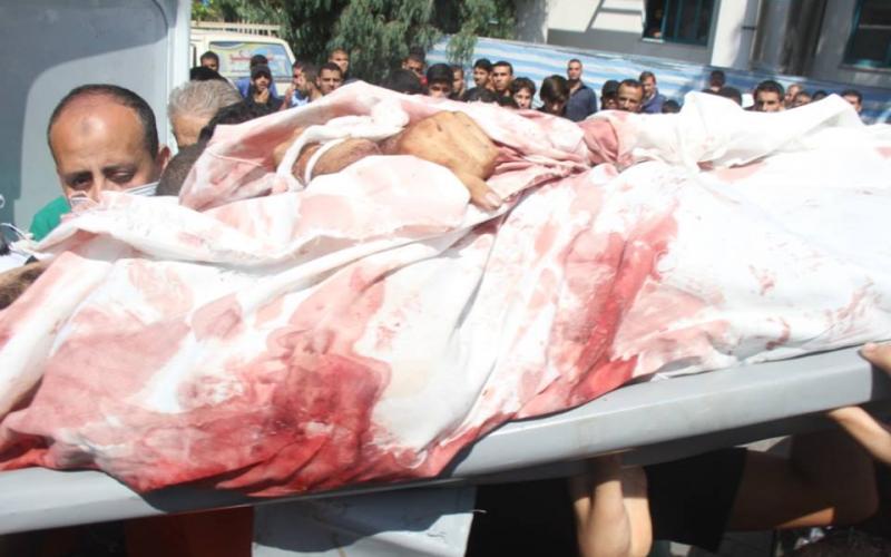 صور: وصول جثامين الشهداء لمجمع الشفاء