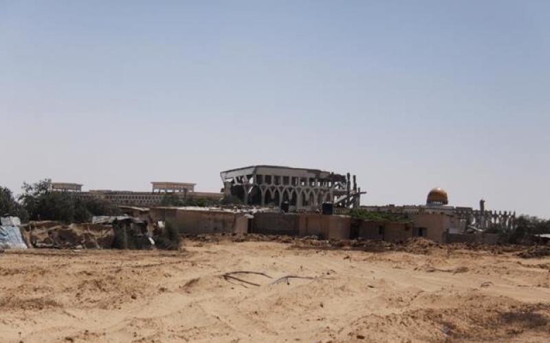 صور: دمار هائل في محيط مطار غزة الدولي