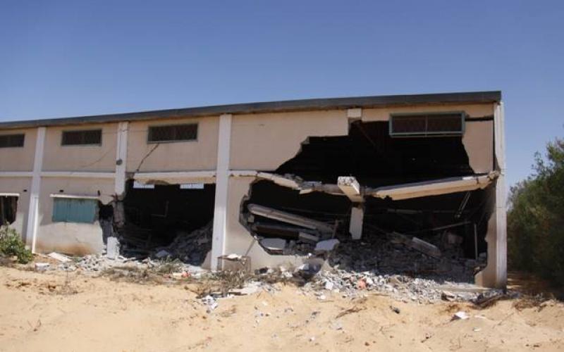 صور: دمار هائل في محيط مطار غزة الدولي