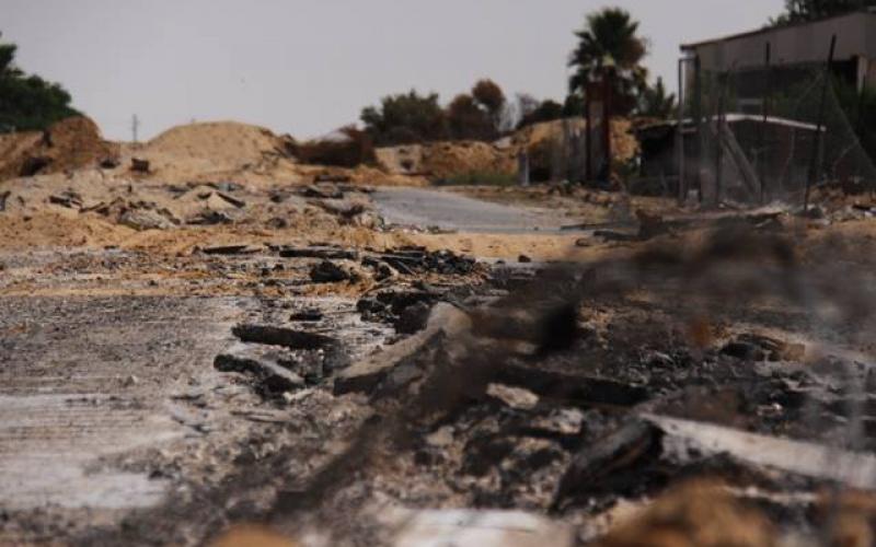 صور: دمار هائل في محيط مطار غزة الدولي