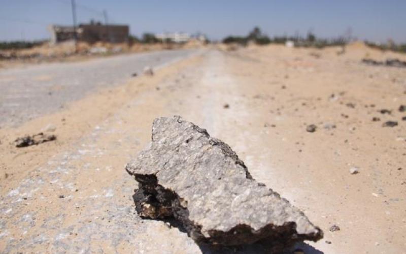 صور: دمار هائل في محيط مطار غزة الدولي