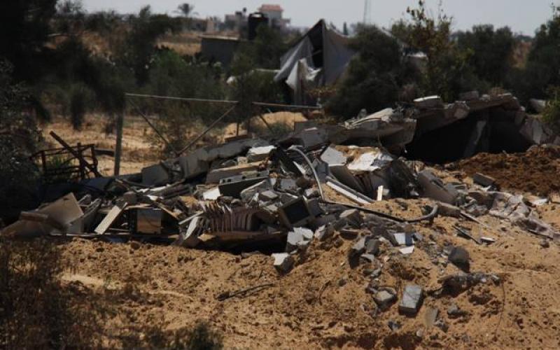 صور: دمار هائل في محيط مطار غزة الدولي