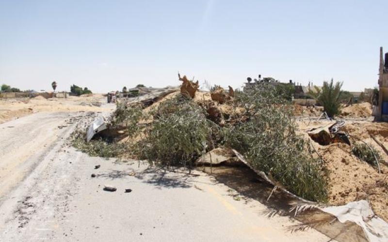 صور: دمار هائل في محيط مطار غزة الدولي