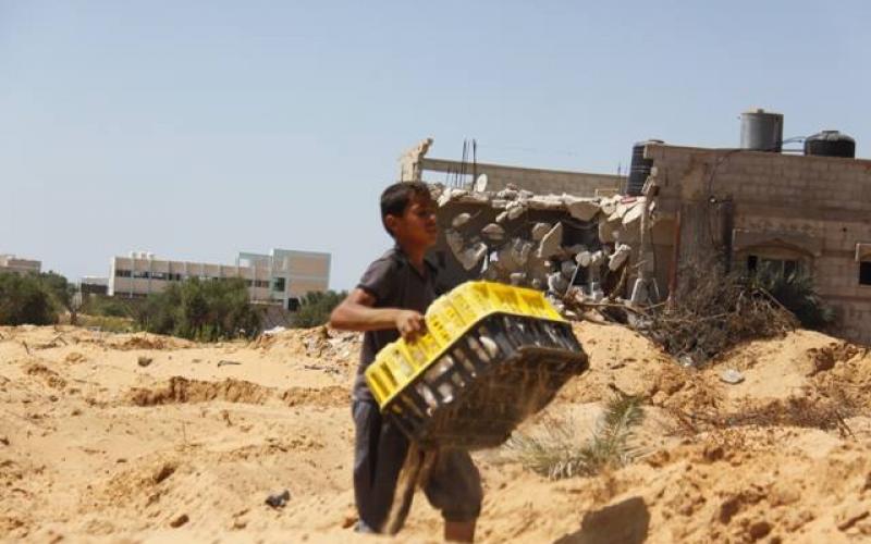 صور: دمار هائل في محيط مطار غزة الدولي