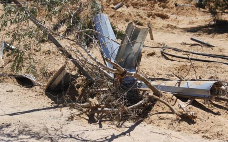 صور: دمار هائل في محيط مطار غزة الدولي