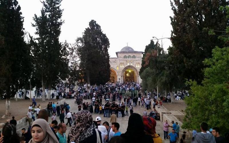 ‏صور‬: أجواء العيد في المسجد الأقصى