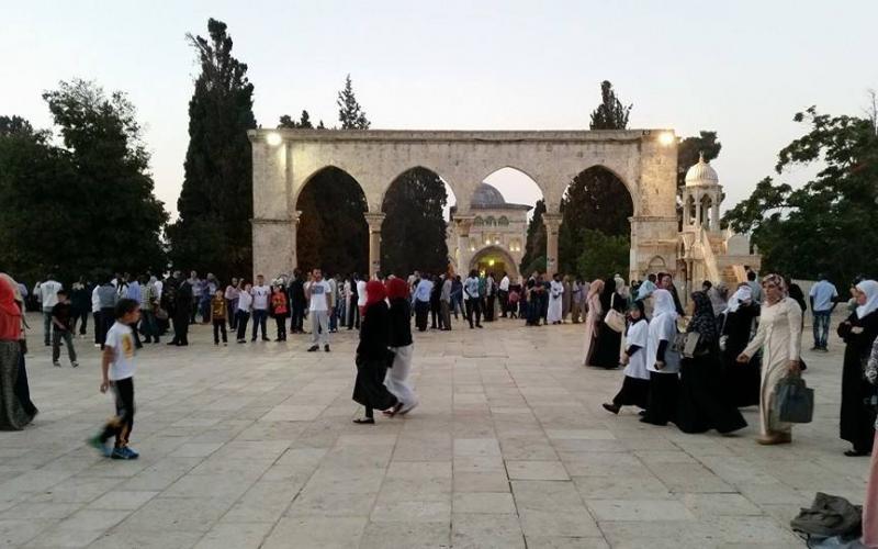 ‏صور‬: أجواء العيد في المسجد الأقصى