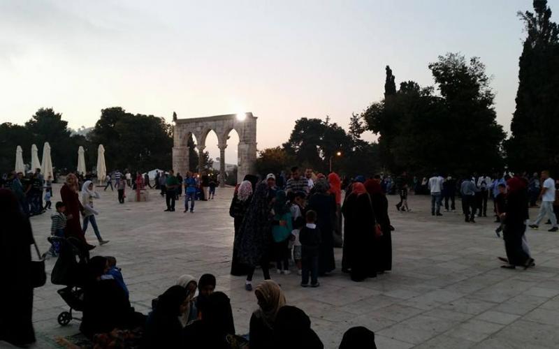 ‏صور‬: أجواء العيد في المسجد الأقصى