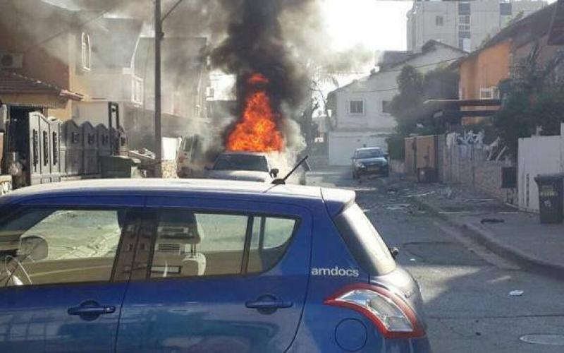 صور: الصواريخ التي سقطت بكريات جات قبل قليل