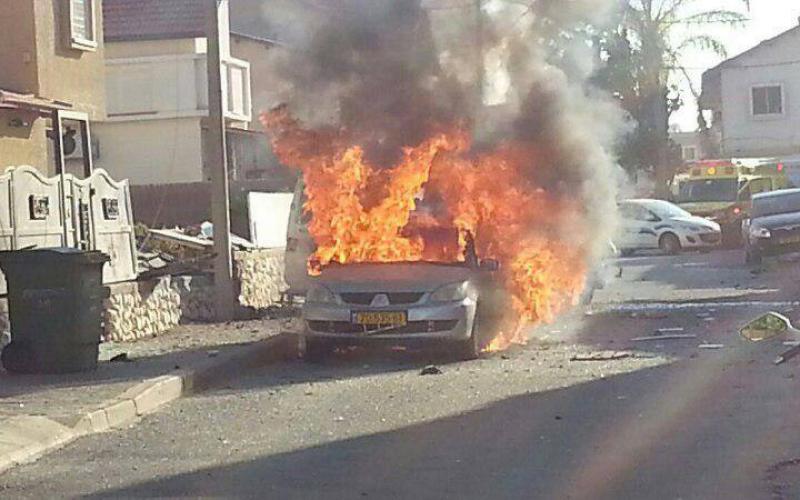 صور: الصواريخ التي سقطت بكريات جات قبل قليل