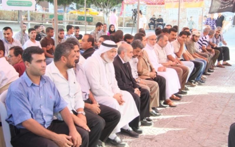 بالصور.. الفصائل الفلسطينية تفتح بيت عزاء للجنود المصريين