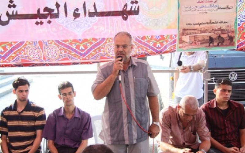 بالصور.. الفصائل الفلسطينية تفتح بيت عزاء للجنود المصريين