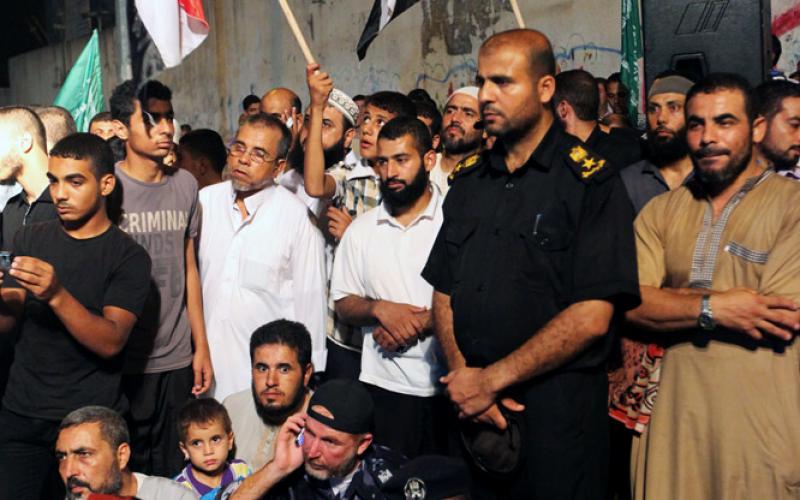 صور..هنية يقود المشاركة بعزاء الجنود المصريين