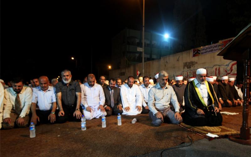 صور..هنية يقود المشاركة بعزاء الجنود المصريين