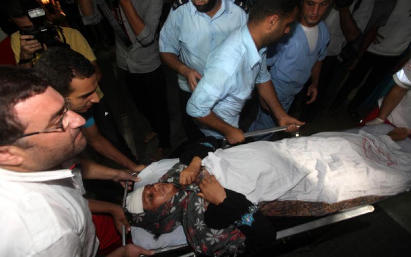 صور.. قصف إسرائيلي ليلي على أهداف بغزة