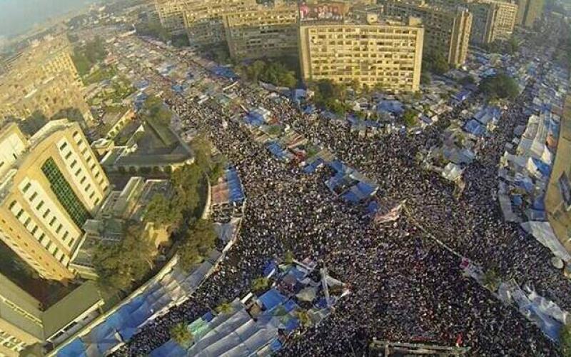 صور: من الجو "رابعة تغطي عين الشمس"