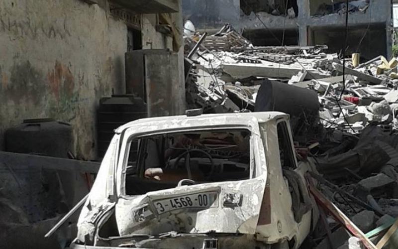 صور: تدمير حي القساطنية في المغازي وسط القطاع