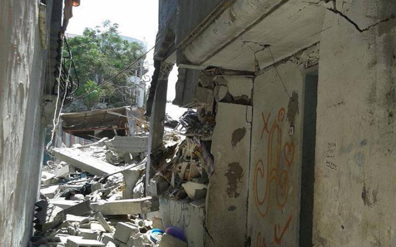 صور: تدمير حي القساطنية في المغازي وسط القطاع